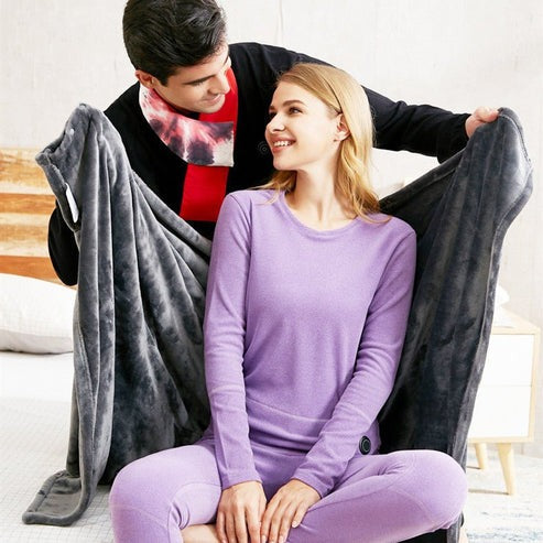 Electric Heated Plush Blanket